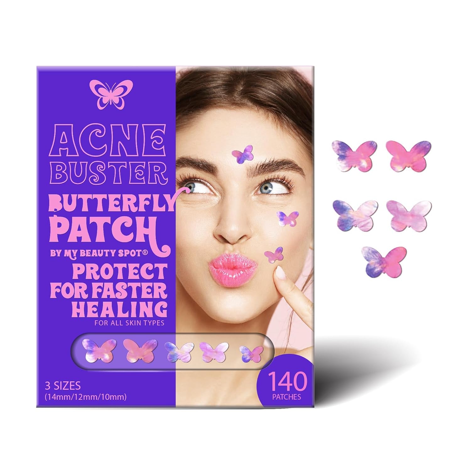 Pimple Patches Cute Acne Patches for Face (140 Patches) with Hydrocolloid, Tea Tree Extra & Salicylic Acid, Colorful Fun Designs – Pimple Patches for Face Acne Spot Treatment