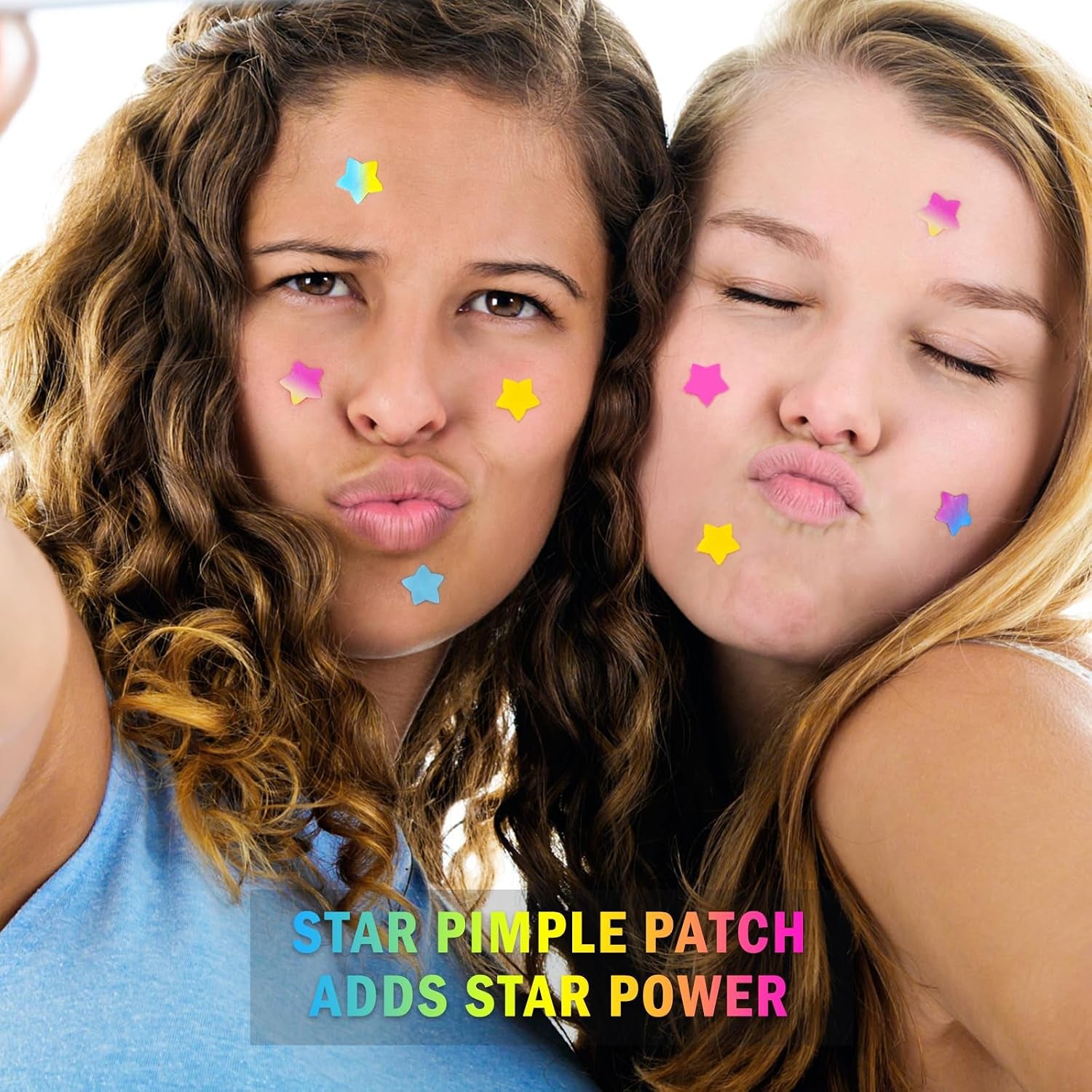 Star Pimple Patches - 150 Count - Hydrocolloid Pimple Patches,Cute Star Shape, 6 Colors,Spot Stickers for Face and Skin,Temporary Mirror