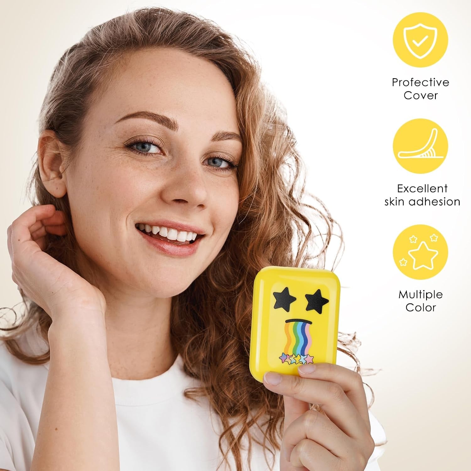 Star Pimple Patches - 150 Count - Hydrocolloid Pimple Patches,Cute Star Shape, 6 Colors,Spot Stickers for Face and Skin,Temporary Mirror
