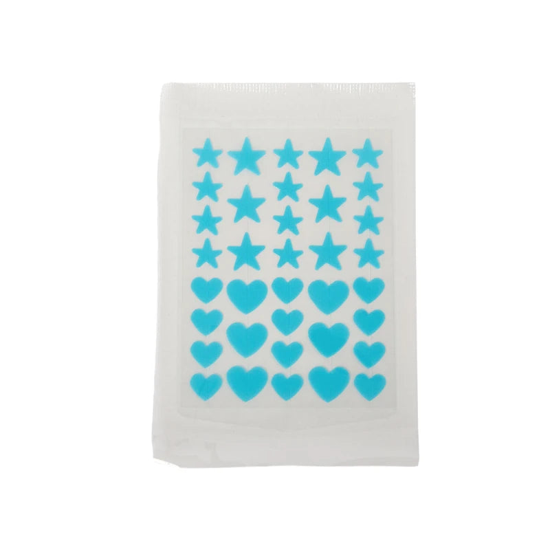 【Ad】36Pcs Hydrocolloid Colorful Pimple Patches Pimple Cover Sticker Star Shaped Invisible Pimple Cover Removal Pimple Patch