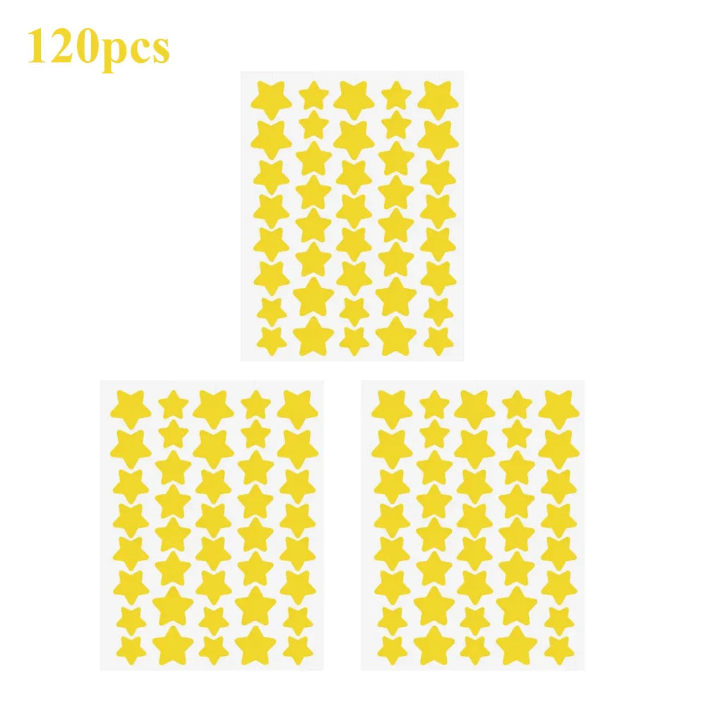 40Pcs/120Pcs Colorful PE Pimple Patches Cute Star Shaped Pimple Cover Sticker Invisible Pimple Cover Removal Pimple Patch