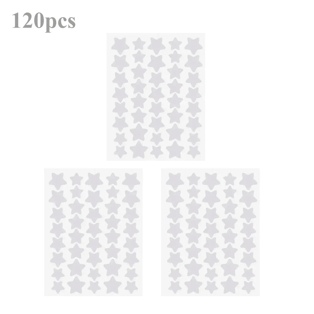 40Pcs/120Pcs Colorful PE Pimple Patches Cute Star Shaped Pimple Cover Sticker Invisible Pimple Cover Removal Pimple Patch