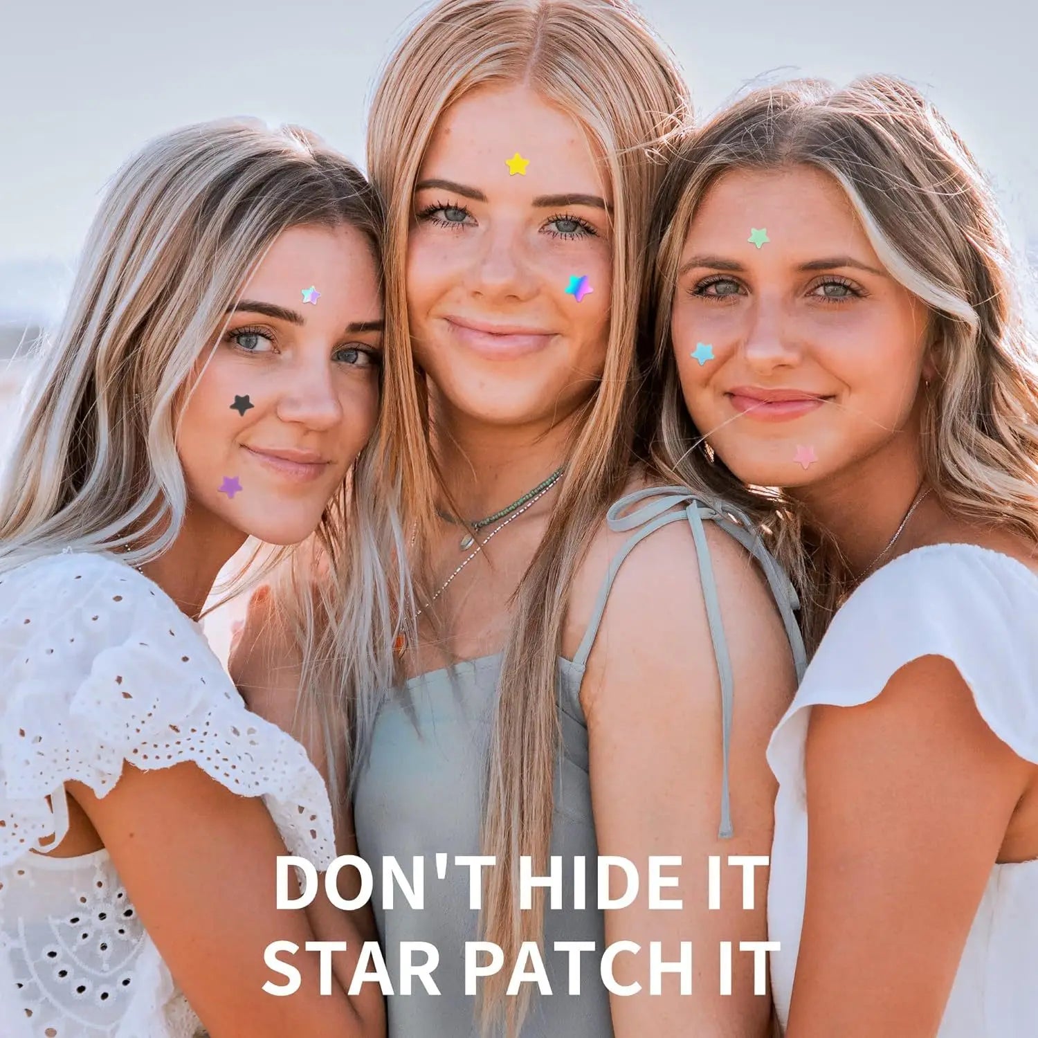 240 Patches Colorful Star Shape Hydrocolloid Acne Pimple Patch for Covering Zits and Blemishes Invisibly Spot Sticker