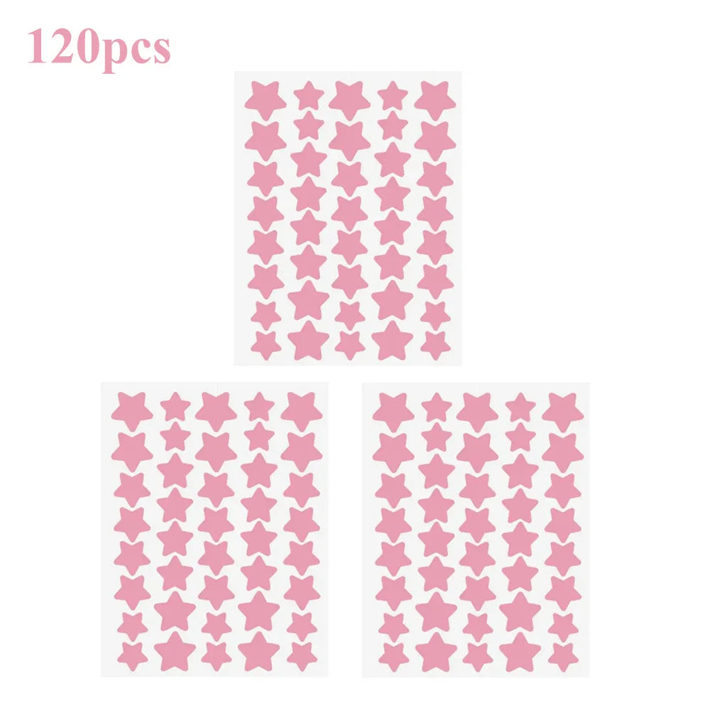 40Pcs/120Pcs Colorful PE Pimple Patches Cute Star Shaped Pimple Cover Sticker Invisible Pimple Cover Removal Pimple Patch