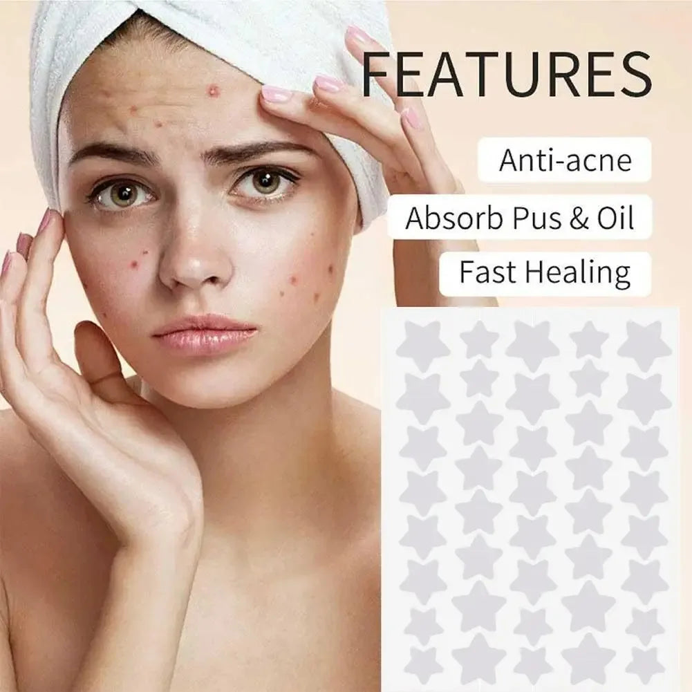 40Pcs/120Pcs Colorful PE Pimple Patches Cute Star Shaped Pimple Cover Sticker Invisible Pimple Cover Removal Pimple Patch